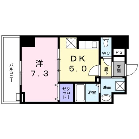 アベリア（矢部4）の物件間取画像